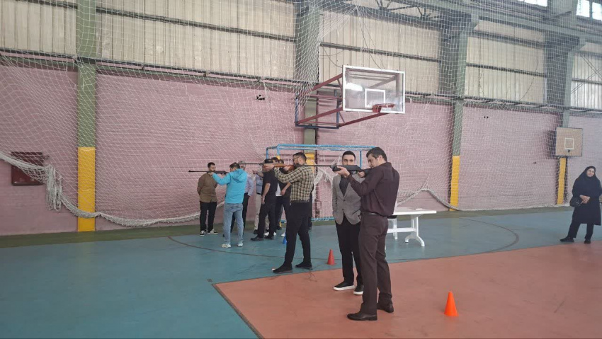 برگزاری مسابقه تیراندازی با تفنگ بادی